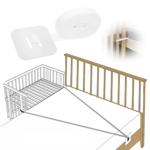 Wgewfhdf Beistellbett Befestigung 6M Gurt für Babybett, Beistellbetten Gurt, Beistellbett Befestigung, Universelle Sicherer Halt für Babybett und Boxspringbett – Einfache Verankerung und Montage
