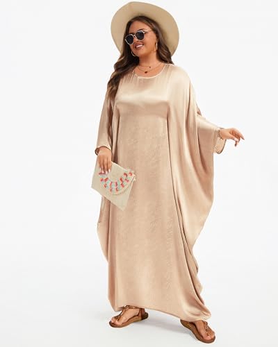Moo Moos robe caftan ample avec manches chauve-souris légères - 5