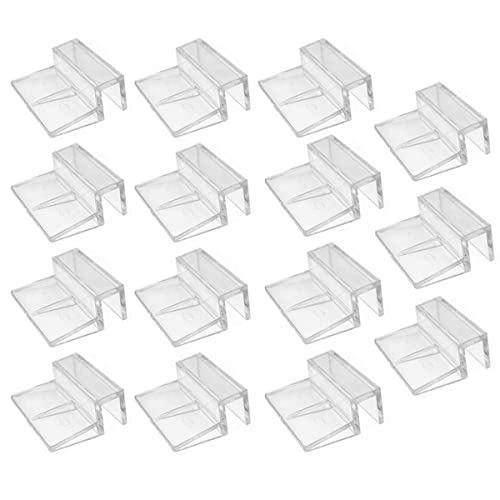 Aquarium Lid Clips 10mm Thick Rimless Tank Cover Clips Acrylic Fish Tank Cover Support Holder,15Pieces