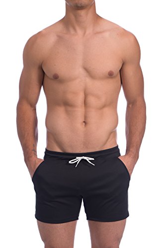 Gary Majdell Sport Men's Rice Mesh Solid Bodybuilding Gym Running Workout Shorts