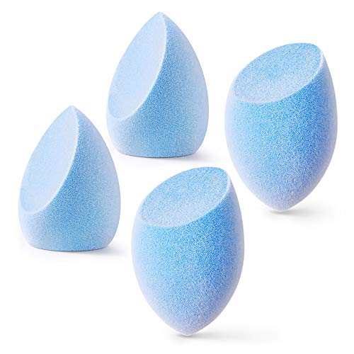 PAPAMI Microfiber Velvet Sponge Set,Beauty Sponge Blender Set,Latex-Free, Flawless Makeup Blender for Foundations, Powders and Creams, 4 Pcs Foundation Sponge (Blue) PAPAMI Microfiber Velvet Sponge Set,Beauty Sponge Blender Set,Latex-Free, Flawless Makeup Blender for Foundations, Powders and Creams, 4 Pcs Foundation Sponge (Blue)