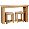 Seconique Richmond Foldaway Dining Table in Oak Varnish : Amazon.co.uk: Home & Kitchen