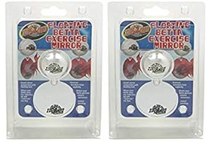 Zoo Med Floating Betta Fish Bowl Exercise Mirror (Pack of 2)