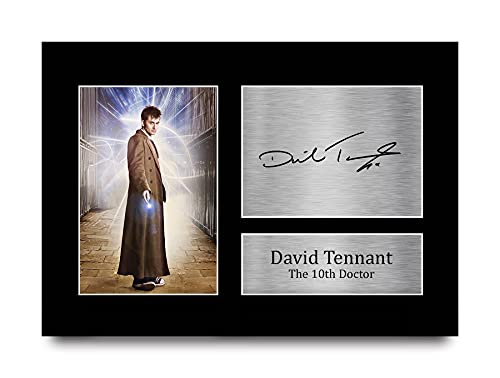 HWC Trading A4 David Tennant Dr Who Doctor Cadeaux Imprimé Signé Autographe Photo pour les fans d’émissions de télévision - A4