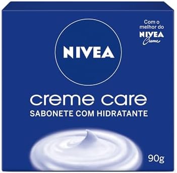 NIVEA Sabonete em Barra Creme Care 90g, Limpeza Suave, Banho, Hid...
