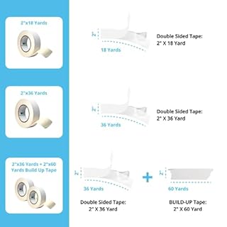 Wedge Guys Golf Grip Tape Roll | Solvent Activated Double Sided Adhesive Grip Tape Rolls for Regripping Golf Clubs | Multiple Size Grip Tape Rolls Available