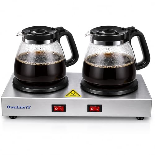 Commercial Double Coffee Warmer with 2 Burners