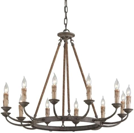 Cyrano - Twelve Light Chandelier -Traditional Installation