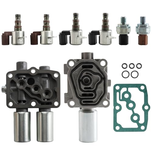 FANHAY Automatic Transmission Solenoid Kit, Compatible for Honda Accord Odyssey Pilot Prelude & for Acura TL CL MDX, Replaces 28250-P6H-024 28250-P7W-003 28400-P6H-013 28500-P6H-013