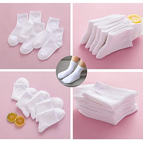 Jamegio 18 Pairs Toddler Boys Girls Short Socks Breathable Cotton Kids Socks3