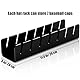 Cap Stand für Baseball Caps Hutständer für Baseballkappen Acryl Hut Organisator für Baseballmützen No Installieren für 7 Mützen, Baseball-Hut Display Stand für Schlafzimmer, Büro (Schwarz1)
