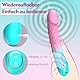 Dildo Vibrator Sex Spielzeug für die Frau - G Punkt Vibration für Frauen Vibrators mit 10 Vibrationsmodi Sex Toys Prostata Stimulation Männer Sex Sexspielzeug Anal Dildos Vibratoren Extrem Ergonomisch