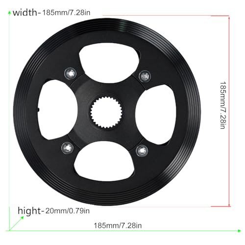 Pédalier de vélo 42T en alliage d'aluminium robuste pour moteur de vélo électrique