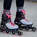 Rollerblade Macroblade 90 łyżworolki damskie, neutralny szary/różowy raj, EU : 42 (UK: 8 / US: 10)
