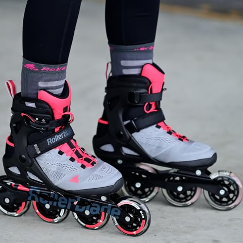 Miniatura 5 de Rollerblade - Roller Blade Macroblade 90 Patines En Línea, Mujer, Gris Neutro Rosa Paradisío, 255