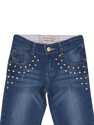 Calça Jeans com Strass Quimby