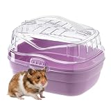 Ferplast Trasportino per criceti e altri piccoli roditori ALADINO SMALL Gabbietta da viaggio per piccoli animali roditori criceti, Plastica resistente, Fondo colorato con coperchio trasparente, Fessure di ventilazione, Comoda maniglia, Chiusura sicura, 20