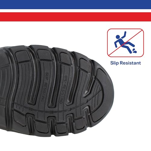 Image of Reebok Mens Rb409 Sublite Cushion Work Safety Athletic Composite Toe Shoe Black