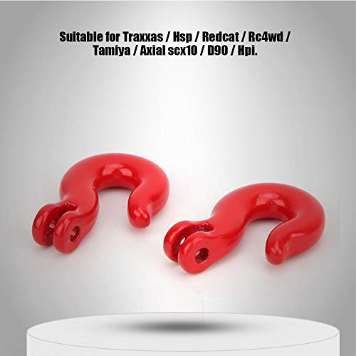 Acouto ACOUTOOWGQKUT4BI Equipment Three Piece Set Rc Steel Rope Pulley Lock Sleeve For Rc Model Car Climbing Vehicle Rc Crawler Accessories 1 10 Scale Snatch Block Winch Tow Strap Hook Trailer Stra thumb #4
