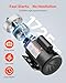 VEVOR 0.5 HP Electric Motor, 1725RPM Air Compressor Motor, CW/CCW Rotation, 5/8 inch Shaft Diameter, 1.88inch Shaft Length, 2.07N.m Torque, Single-Phase, TEFC Cooling, 115V/230V, 56 Frame