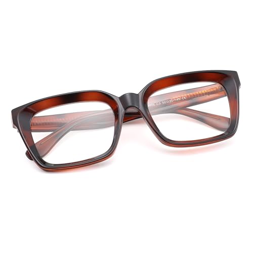 image for COASION Classic Non-prescription Clear Lens Eyeglasses for Women Thick