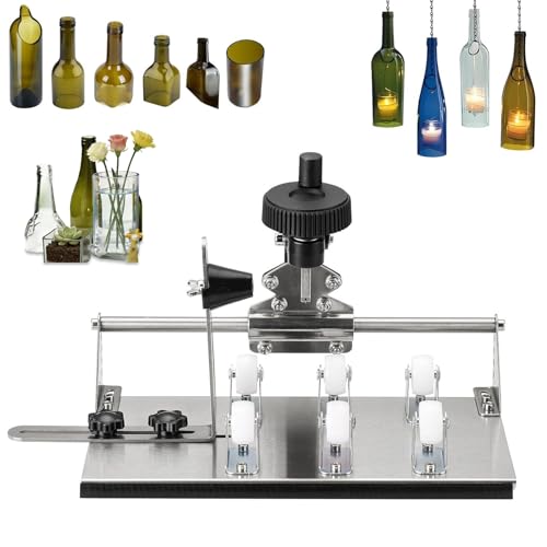 Glass Bottle Cutter,Upgraded Wine Bottle Cutter Kit, Bottle Cutter & Glass Cutter kit Round Square,...