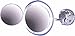 C.R. LAURENCE ZMSW47 CRL Satin Nickel 9-1/4" Multi-Mag Wall Mount Dual Arm Mirror with Surround Light