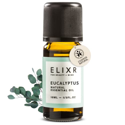 ELIXR – Eukalyptusöl zur Raumbeduftung, für Aromatherapie & als Massageöl – 100% naturreines ätherisches Öl aus Eukalyptus – zertifizierte Naturkosmetik aus Deutschland (10ml)