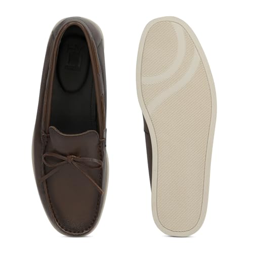 Image of HYLI Genuine Leather Slip on Loafers for Men - Durable | Comfortable | Breathable | Odor Resistance | Flexible