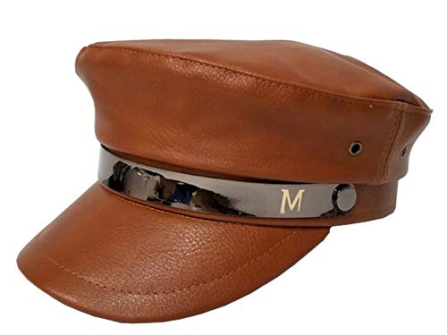 Licus - Gorra de Piel sintética para Mujer Marrón marrón Medium Cover