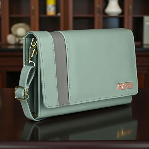 Image of ALSU Women's trendy Sling Bag | handbag | purse | crossbody bag| deattachable straps | adjustable straps |card slots side bag| phone pocket