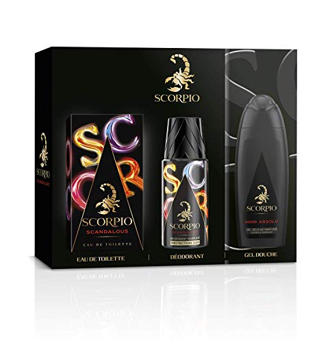 SCORPIO Coffret 3 produits Scandalous - Eau de toilette flacon 75ml, Gel Douche 250ml et Déodorant atomiseur 150ml