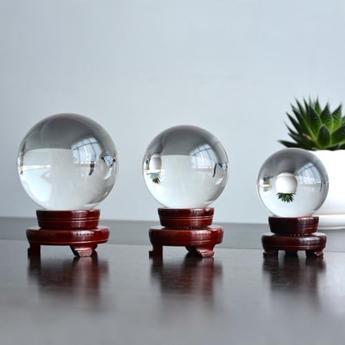 Boule en cristal K9 poli à la main, objet de décoration d'exception 40mm