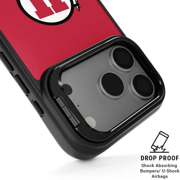 Skinit Kickstand Phone Case Compatible with iPhone 17 Pro Max - Officially Licensed University of Utah Logo Design