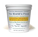 Dead Sea Warehouse - Amazing Minerals Dead Sea Bath Salts, Temporary Relief from Dry Itchy Skin, Aches & Pains, Exfoliates & Moisturizes, 100% Full Mineral (2 Pounds)