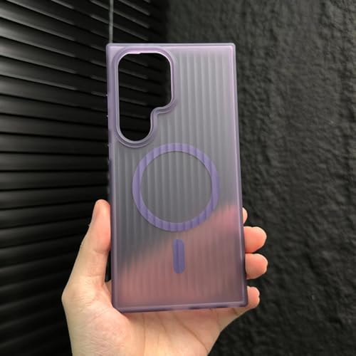 Étui translucide Samsung S24 Ultra antichoc violet premium