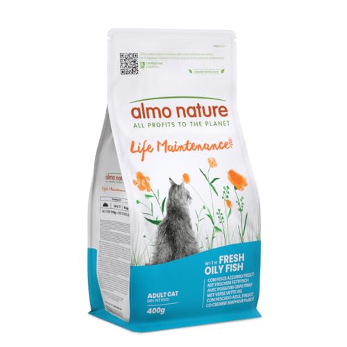almo nature Life Maintenance, Crocchette per Gatti Adulti con Pesce