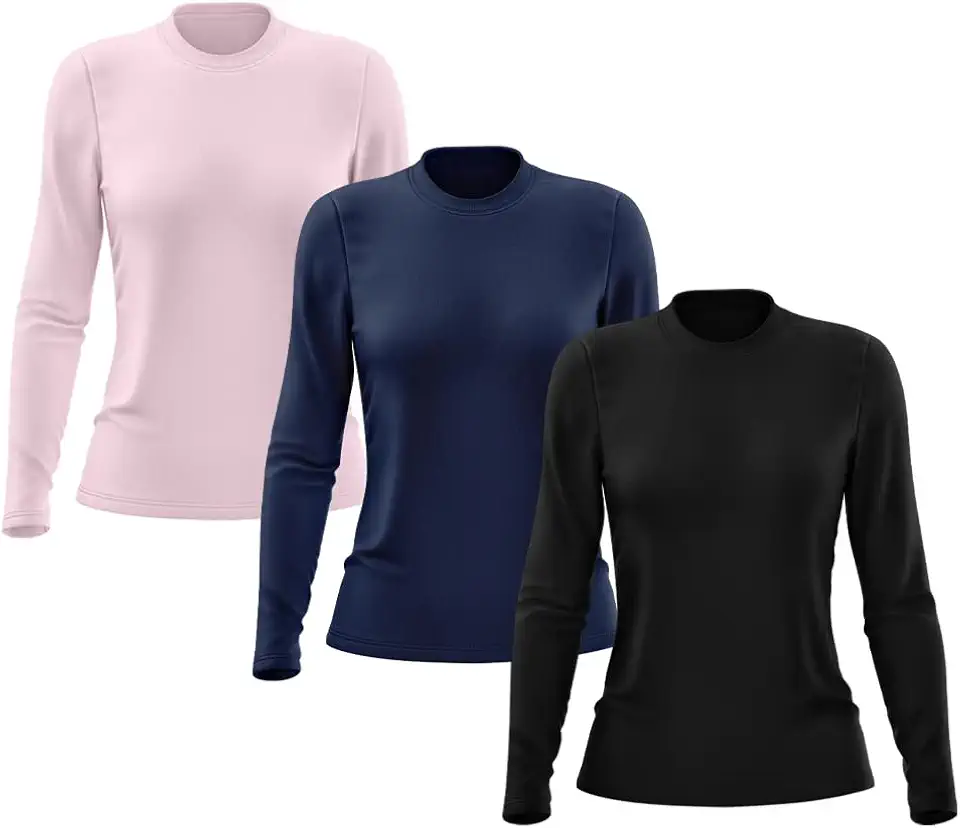 Kit 3 Camisetas Feminina Manga Longa Proteção Solar UV