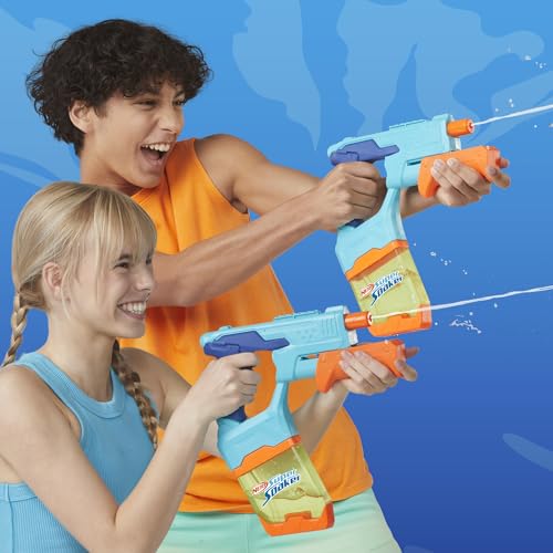 Nerf Super Soaker Dunk-Fill Wasserblaster 2er-Pack, einfaches und schnelles Befüllen des 300 ml-Tanks, Wasserspielzeug für spannende Schlachten im Doppelpack, Outdoorspiel für Kinder ab 6 Jahren