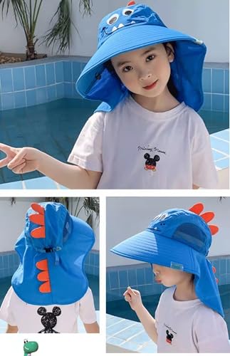 Sun Hats for Kids Outdoor Boys Sun Hat Girls Beach Hat UPF 50+ Kids Bucket Hat Wide Brim Kids Fishing Hat4