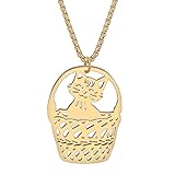 Fabriqué en acier chirurgical 316L hypoallergénique avec une longue durée de vie. Il est solide et durable. En outre, ce magnifique collier est charmant, magnifiquement conçu, lumineux et brillant, avec des bords lisses.