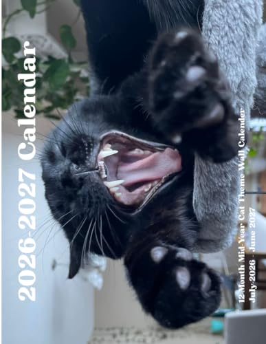 12-Month Mid-Year Cat Photo Calendar, July 2026 – June 2027 image 2