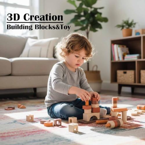 Image of 30% Real Wood Fiber 3D Printer Filament Bundle, 3 D PLA Printing Print Filament 1.75 mm, + /-0.03mm & 2.2 lbs, Walnut, Oak, Cherry, Teak, 250g X 4 Pack