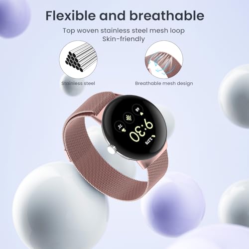 Correa para reloj Google Pixel Watch 4 41mm rosa miniatura 2