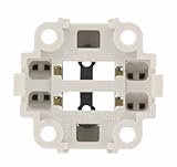 Leviton WH FL VERT SNAP-in 26/32W G24Q-3 75W600V, 26725-403, White