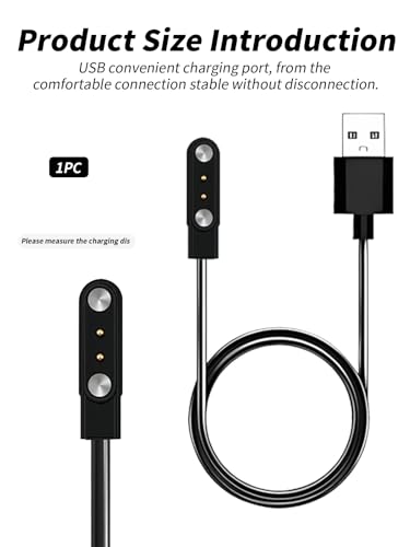 Cable de carga para reloj inteligente Qecnato S10 magnético USB con bolsa de viaje 5