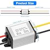 DC 8-22V to DC 3-15V Buck Converter, DC 18V 20V to DC 12V 3A Step Down Converter Waterproof Voltage Regulator Power Supply Buck Transformer, Compatible with Car Truck Motor