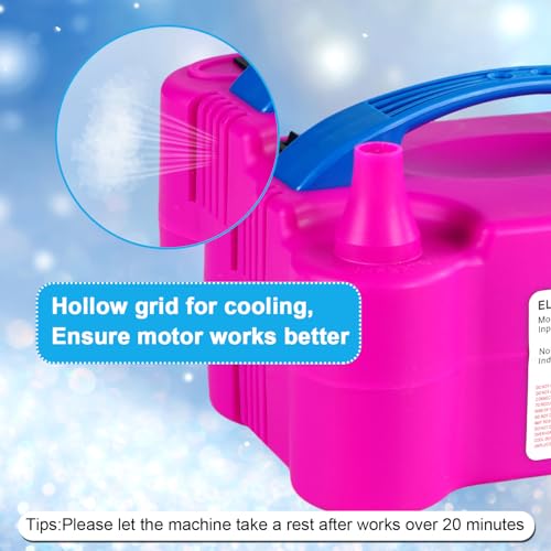 Motorenbau Electric Balloon Pump Rose Red