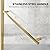 Tub Shower Door, Bathroom Shower Glass Door 34 * 58 Inch Frameless Bathtub Shower Screen with Tempered Glass (6mm), Brushed Gold Finish and Door Handle