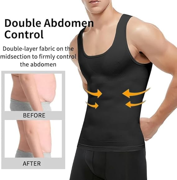 Selure Wear,Selure Shaping Tank 2.0 Men,Selurewear Shaping Sleeveless Compression Shirts Slimming Body Shaper Vest3